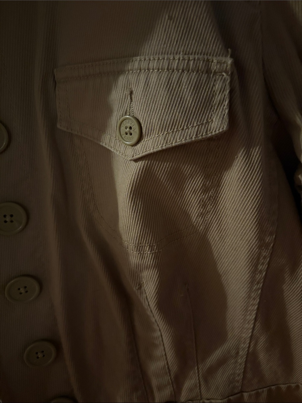 Lane Bryant Venezia Women's Utility Jacket in Tan - Classic Button-Front - Picture 4 of 6